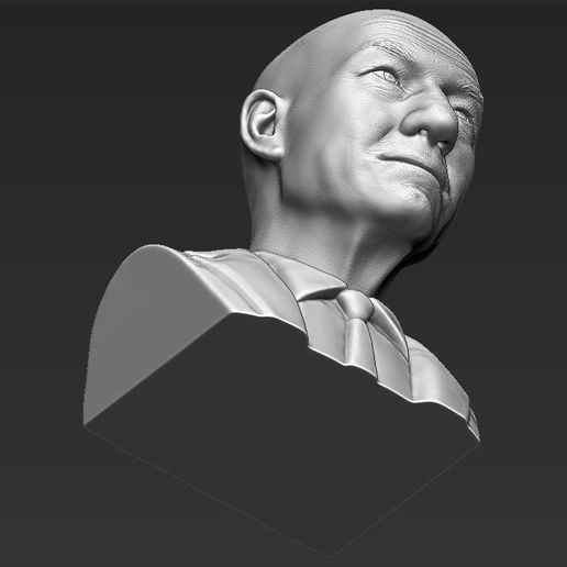professor-x-charles-xavier-bust-ready-for-full-color-3d-printing-3d-model-obj-mtl-fbx-stl-wrl-wrz-3.jpg Professor X Charles Xavier from X-Men bust full color 3D printing