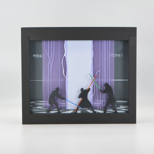 Star Wars Duel in Theed Shadow Box