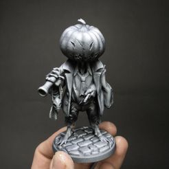 PumpkinPrint1.jpg 3D file Pumpkin Scarecrow pre-supported・3D printer model to download