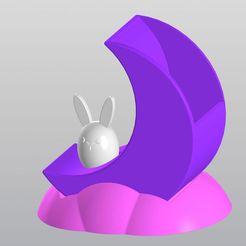 1.jpg Fichier 3D Jardinière Lapin sur la lune・Design à télécharger et à imprimer en 3D