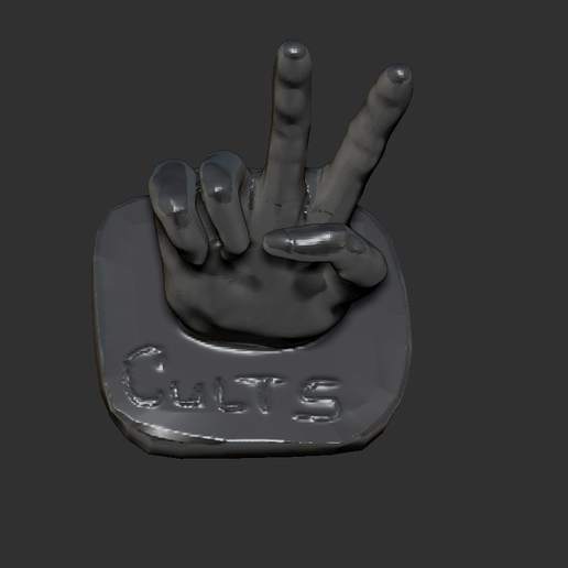 hand sign, hand sign 3D model
