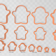 Capture.png Ghost 6 Clay Cutter - Halloween Earring STL Digital File Download- 15 sizes and 2 Earring Cutter Versions, cookie cutter