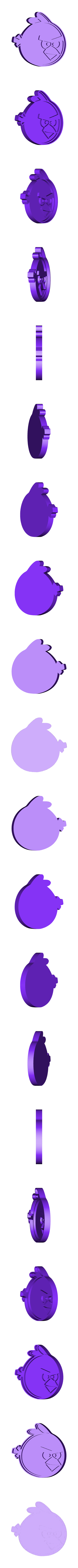 ANGRY_BIRD.stl Вырезатель для печенья "Сердитая птичка