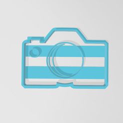 kamera.jpg STL file Cookie cutter camera・Template to download and 3D print, kds6