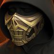 mal.jpg Scorpion mask for face from Mortal Kombat 2021 3D print model