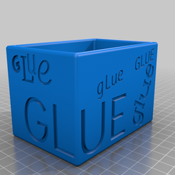cube_longer_glue.png Fichier 3D gratuit cube pour stylo crayon ou colle・Modèle à télécharger et à imprimer en 3D