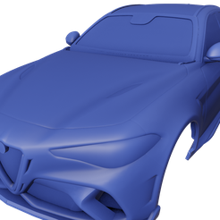 1.png Archivo STL Alfa Romeo Giulia GTAm 2021・Plan para descargar y imprimir en 3D
