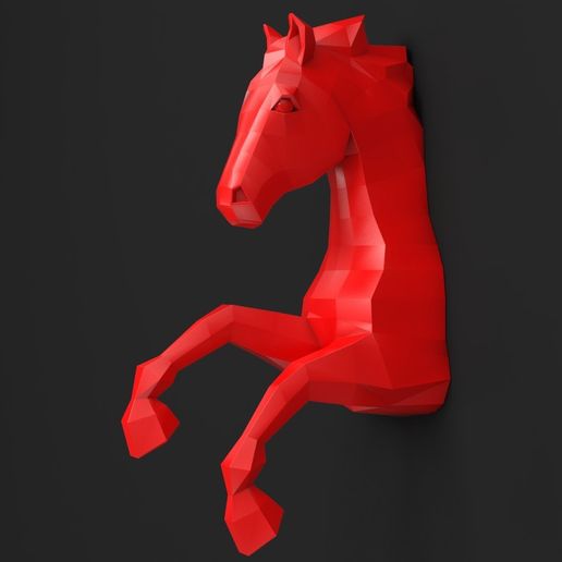 horse_wall.jpg Download STL file Horse Wall • 3D printable template, iradj3d
