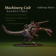 Title.png [Tabletop Minis - Presupported] >> Machinery Cult Sandstrider - ranger variant