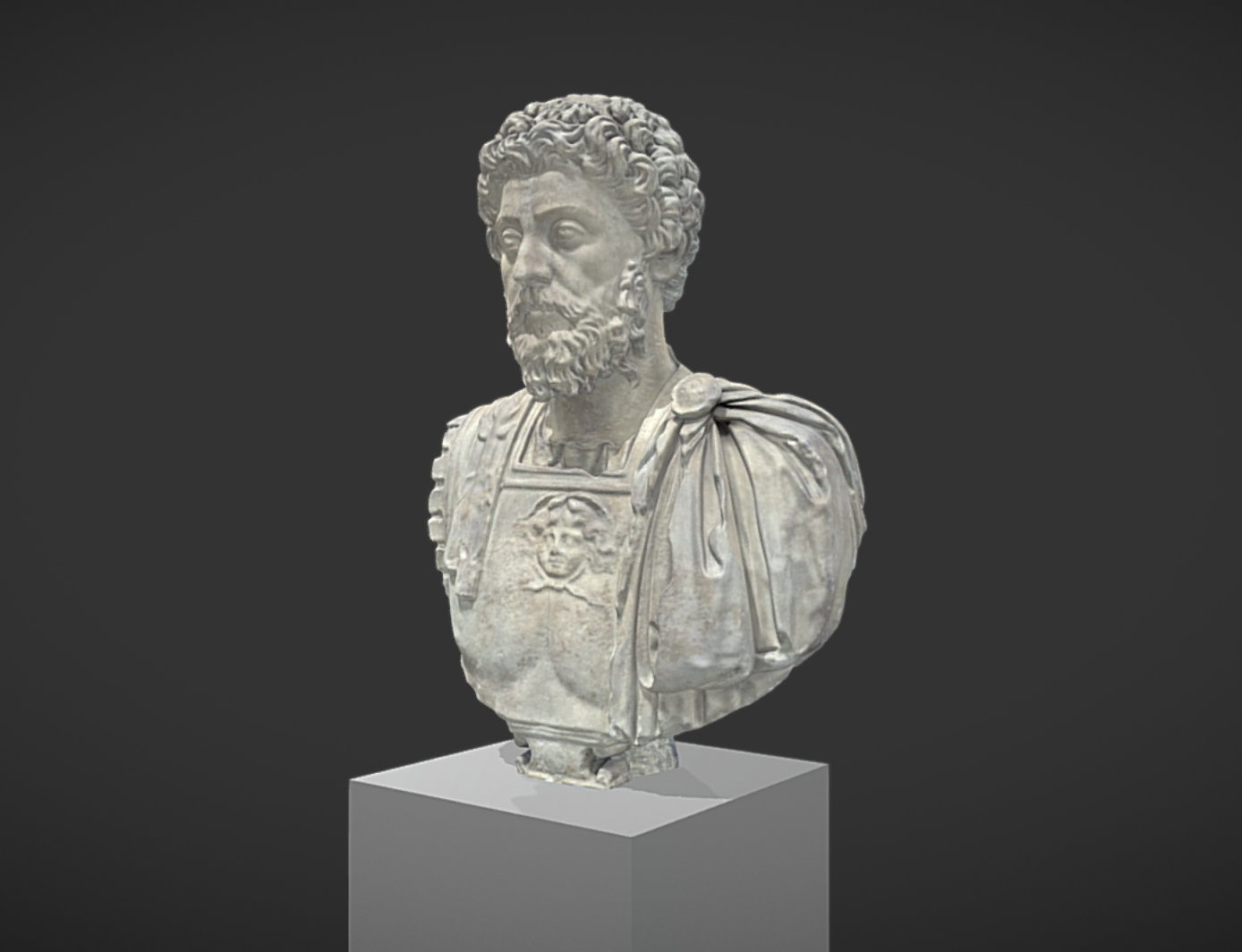 Capture d’écran 2017-11-13 à 14.32.29.png Free OBJ file Battleship bust of Marc Aurelius aged・3D printing idea to download, MSR