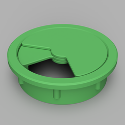 conduito_render_01.png Archivo STL gratis Conduito - Pasacables de 55 mm・Modelo para descargar y imprimir en 3D