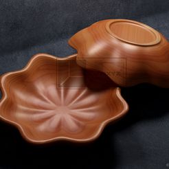 Octagonal-Star-Bowl-©.jpg Fichier 3D Bol octogonal en étoile - Fichiers CNC pour le bois (STL)・Modèle imprimable en 3D à télécharger