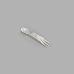 Spoon.jpg STL file Outdoor Camping Multi Function Spoon Fork・Design to download and 3D print