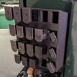Mag-Rack-Full.jpg Portacaricatori da parete per pistola calibro 9 mm