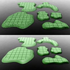 GriddedHillTerrain.jpg Free 3D file Gridded Hills・3D printer model to download
