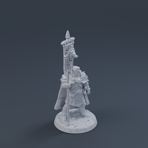Flag Guy 3Final 3D printable STL miniature