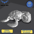 48.png ARTICULATED FEMALE TURTLE MFP3D -NO SUPPORT - PRINT IN PLACE - SENSORY TOY-FIDGET