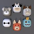 cube_pack2.jpg Pack 6 keycaps of cube animal - pack 2 - DIGITAL FILES FOR 3D PRINTING - KEYCAP FOR MECHANICAL KEYBOARD