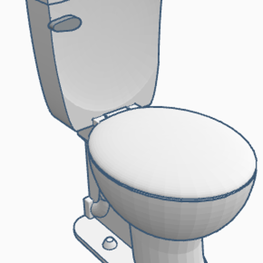 1/10 SCALE TOILET 3D model