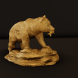 2.png Bear with salmon STL