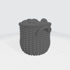 1.png Basket Apple Market 3D Model 3D print model