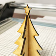 Tree_ModelKit_Image.png Interlocking Christmas Tree Model Kit For Laser Cutting