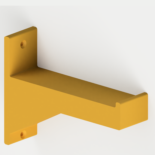 Wall-Mounted Filament Spool Holder – Single & Double, No Supports