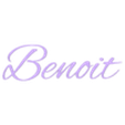 Benoit v1.stl Decoration first name : Benoit