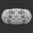 02.jpg plate or buckle of fighting cocks