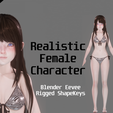 1blender.png Bikini Model - Realistic Female Character - Blender Eevee
