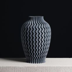 textured-vase-zigzag-3d-model-by-slimprint.jpg Textured Vase - ZigZag, Vase Mode, Slimprint