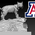 gfhgh.png Arizona Wildcats football mascot statue - 3d Print
