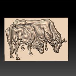 two_bulls1.jpg STL-Datei two bulls kostenlos herunterladen • Vorlage für den 3D-Druck, stlfilesfree