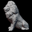 Leo_02.png Leo Zodiac Lion Lowpoly Sculpture 3D print model