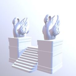 593e9f4caa462e2563a9aa6a879961cf_display_large.jpg Free STL file Swan Stairs・3D printer model to download