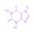 Caffeine Molecule (1).stl Koffein Molekül Ohrring oder Halskette Anhänger