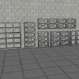 All6.jpg 1:64 Scale Storage Shelving Racks - Style#1