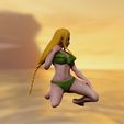 wip16.jpg princess zelda - swimsuit - hyrule warriors 3d print figurine 3D print model
