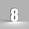 NUMERO-8.jpg PACK LED NUMBERS FROM 0 TO 9 - SIGN - POSTER