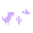 Google Dino.stl Dinosaur Game Google T-Rex