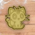 meawth.jpg Вырубка для печенья Meowth из игры Pokemon