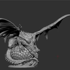 1.jpg Бесплатный STL файл Dragon - Guarding Egg・Дизайн 3D-принтера для скачивания