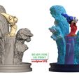 Fantasia-Mickey-Mouse-the-Sorcerer-Wave-and-Spout-2.jpg 3D-Datei Fanart Fantasia Mickey Mouse der Zauberer Rock und Spout・3D-druckbares Modell zum Herunterladen