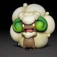 Whimsicott01.jpg Whimsicott Pokémon figurine - 3D print model