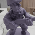 HighQuality4.png 3D Soldier Figure or Toy for Collection with 3D Print Stl Files & Kids Toy, 3D Printing, Toy Soldier, 3D Printed Decor, Gift for Dad