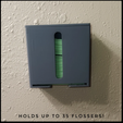 Flosser-Mount-1.png Plackers Flossers Wall Mounted Dispenser