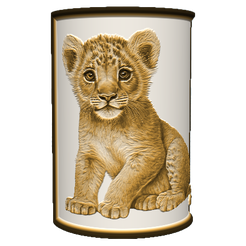 7a.png LITHOPANE - Safari BABIES - lion