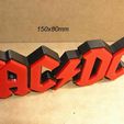 acdc-grupo-musica-rock-vintage-culto-coleccion-vinilo.jpg ACDC Logo Poster sign with horns