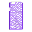 Iphone6_Zebra_texture.STL Boîtier Zebra Iphone 6