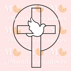 1.png FIRST COMMUNION CROSS CUTTER AND STAMP - CUTTER COOKIES